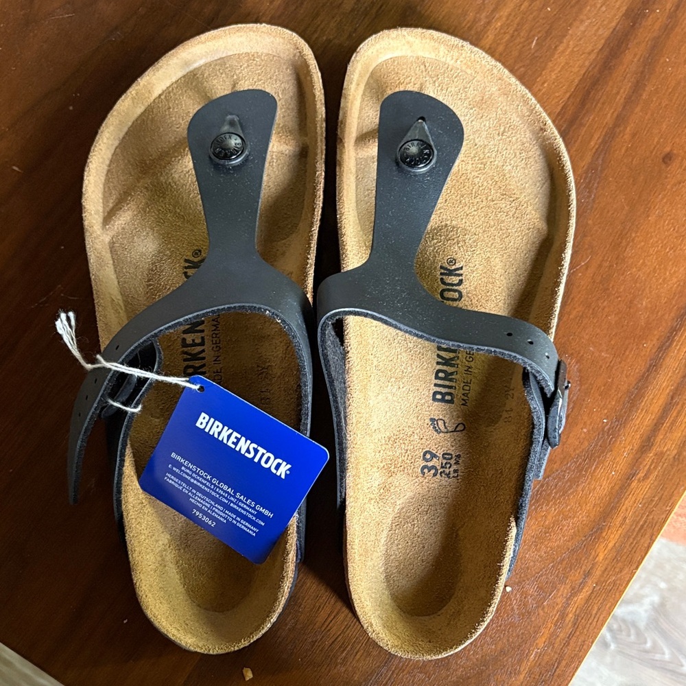 Birkenstock Black and Brown Sandals